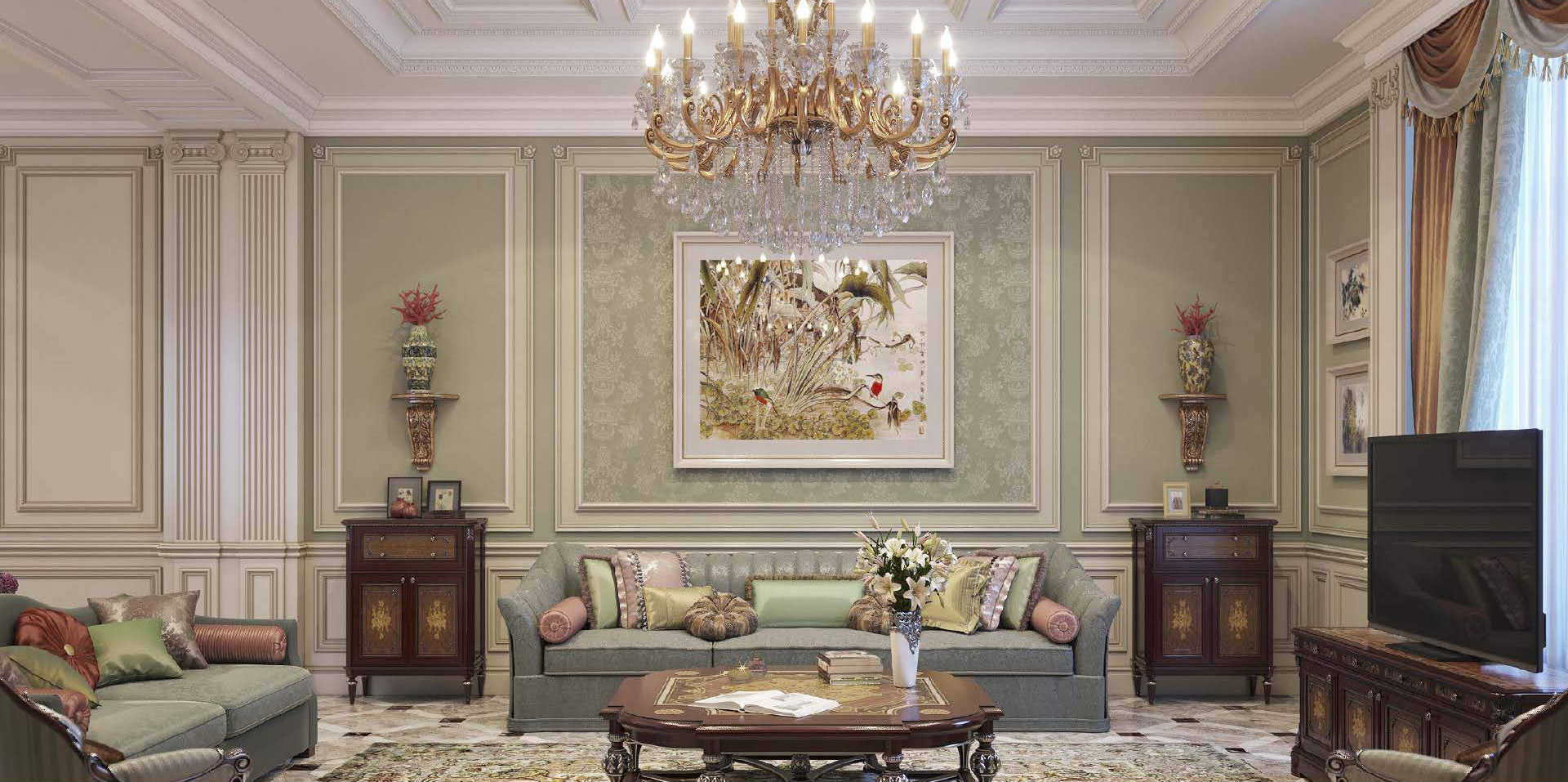 Design, Palace-style living room