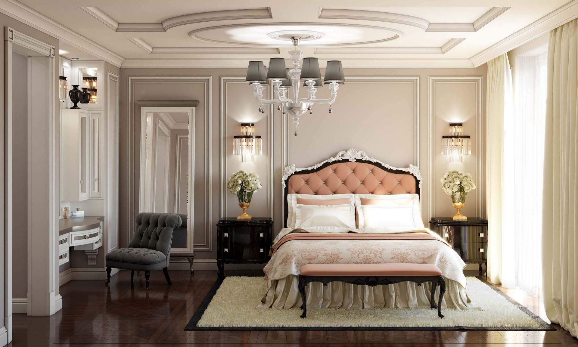 Design, Neoclassical style bedroom design