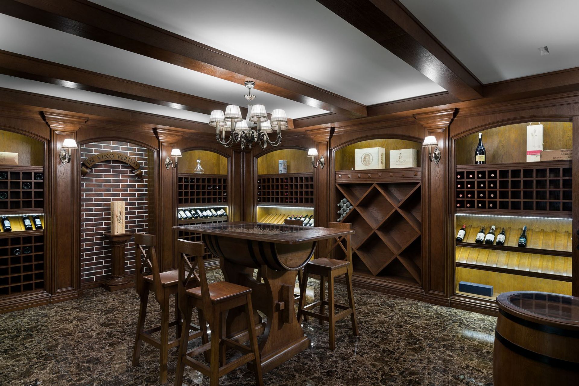 Wood, Wine room in a country house