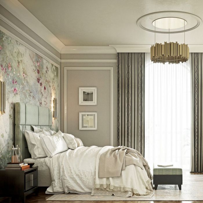 Bedroom in modern classic style
