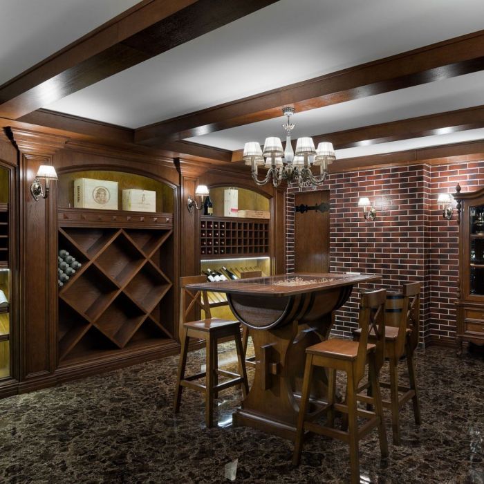 Wine room in a country house
