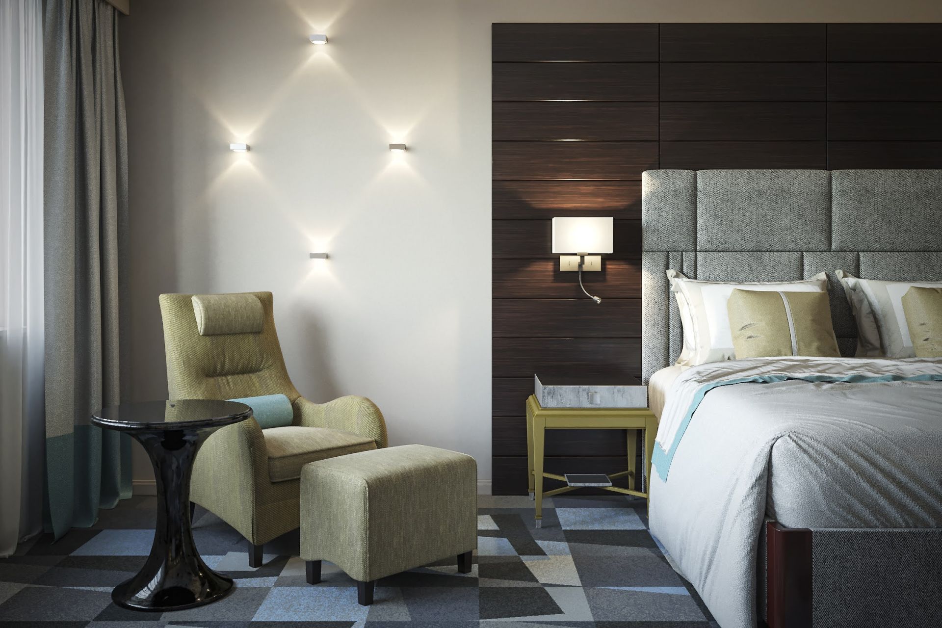 Room inventory interior design, Hyatt hotel