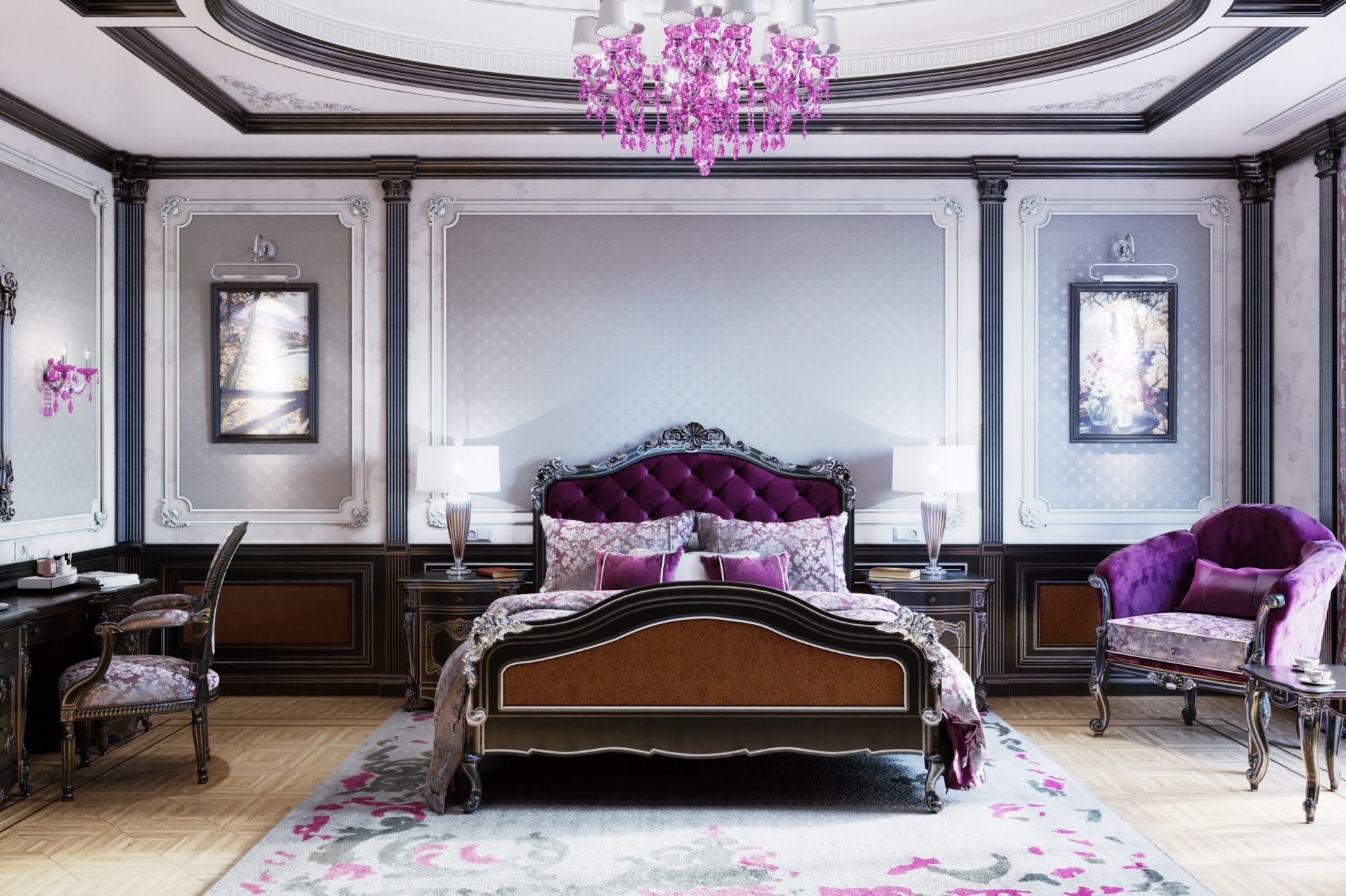 Violet bedroom