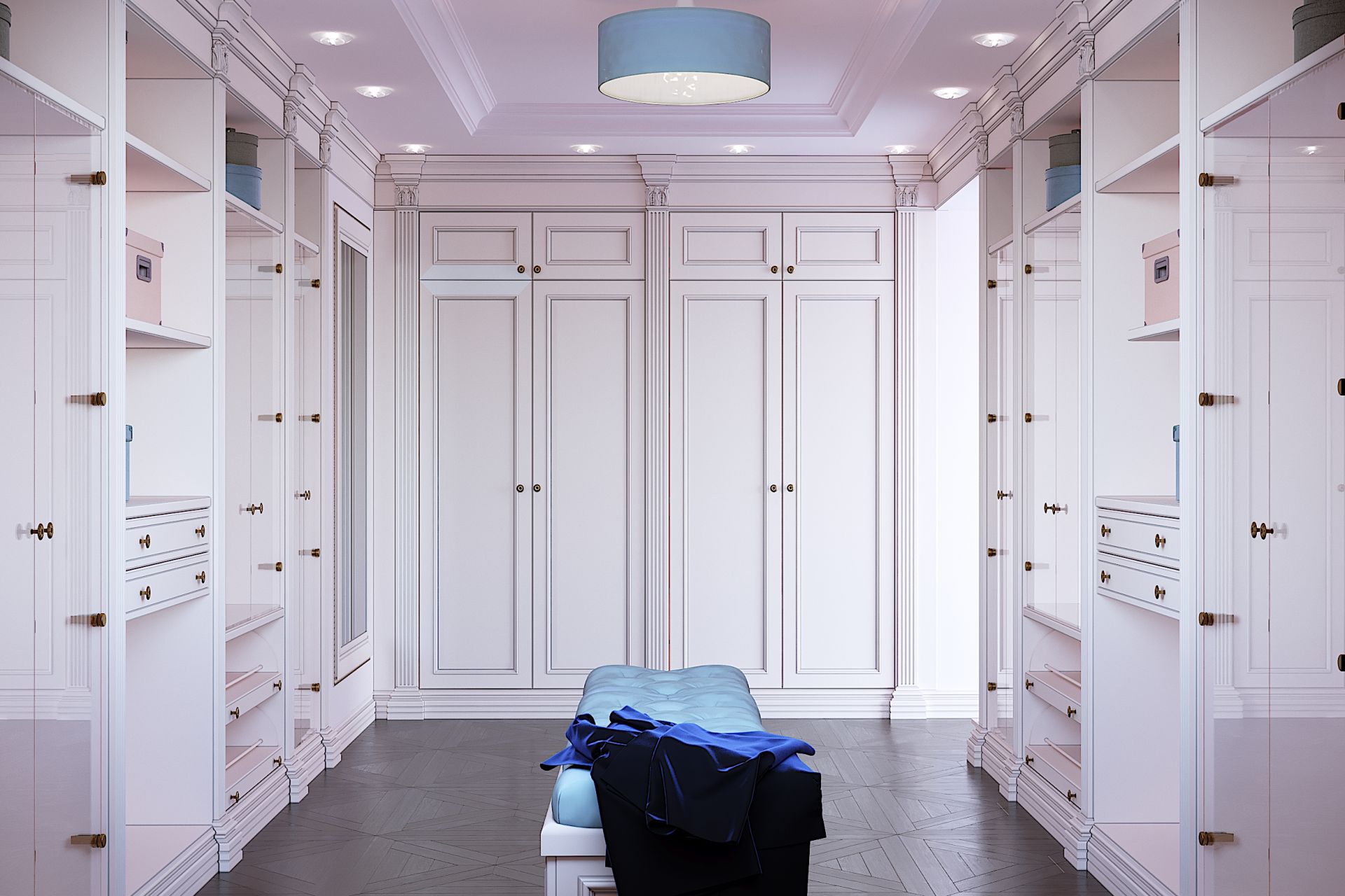 Neoclassical-style dressing room