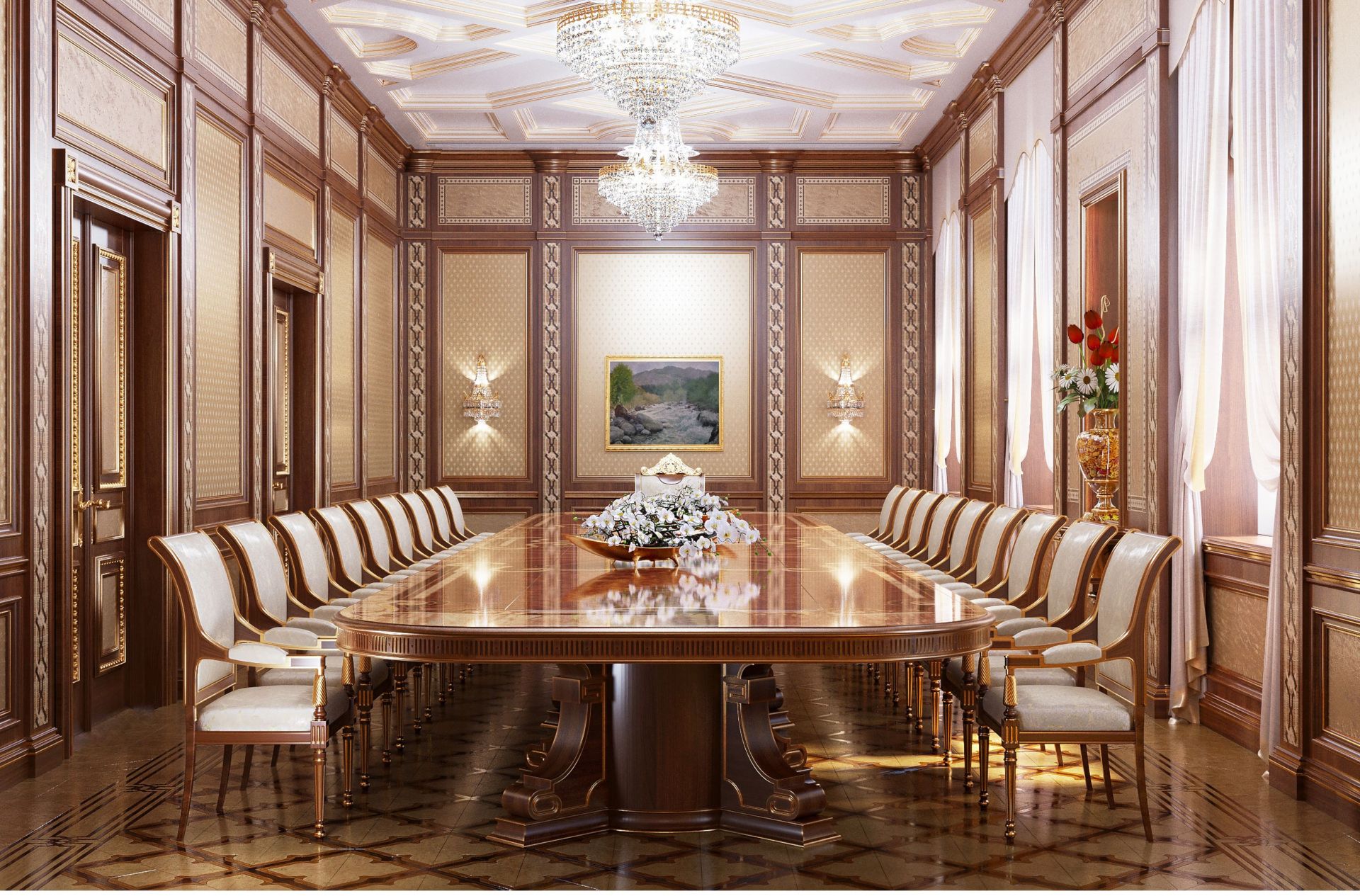 Интерьер переговорной комнаты