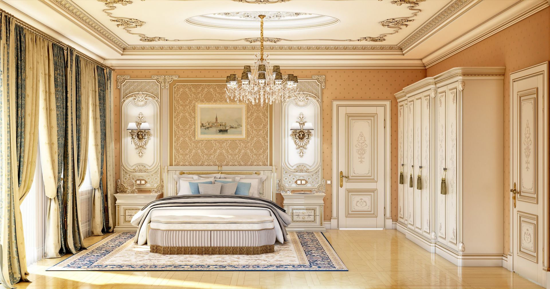 Спальня в стилі рококо