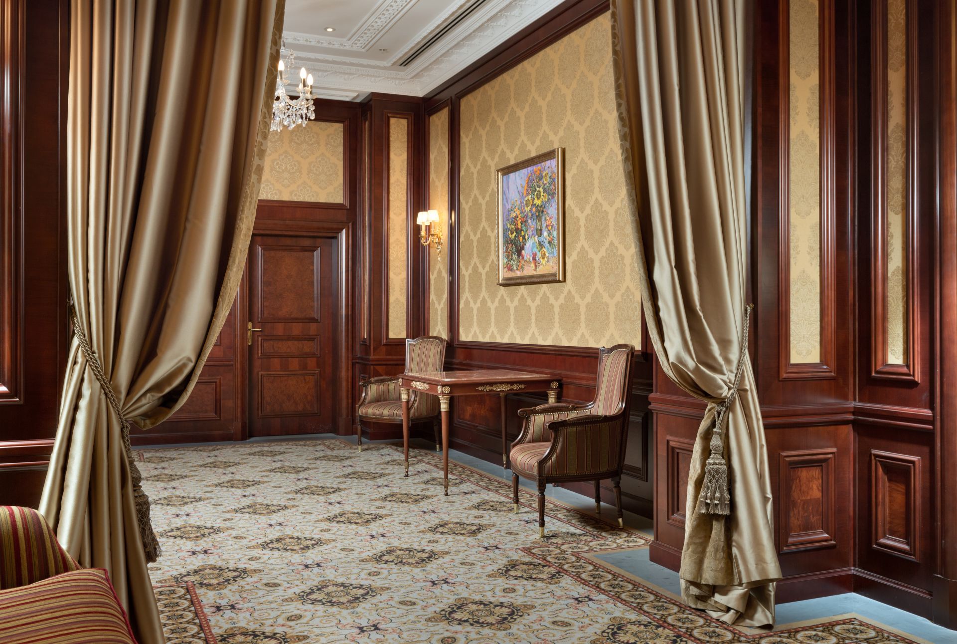 Tea room at the Fairmont Grand Hotel