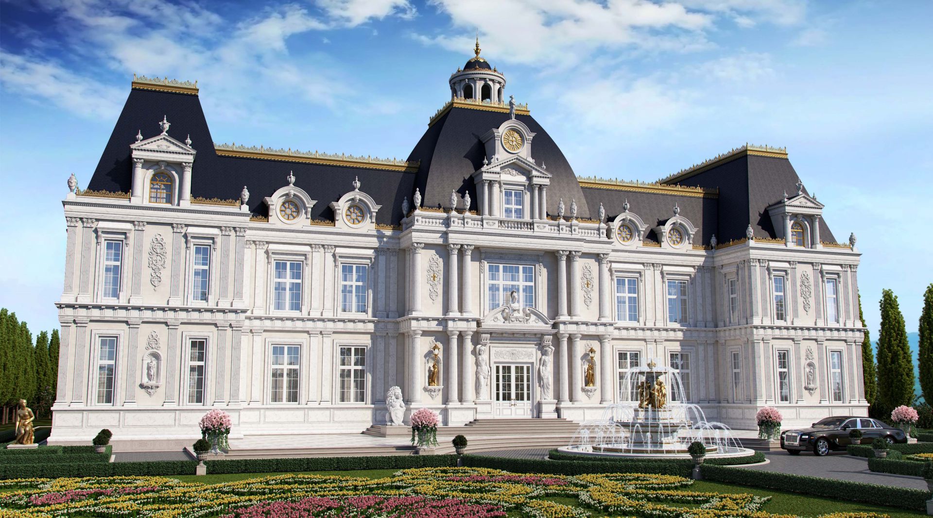 Palace windows MIRT for a luxury villa