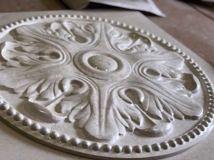 Decorative stone carving