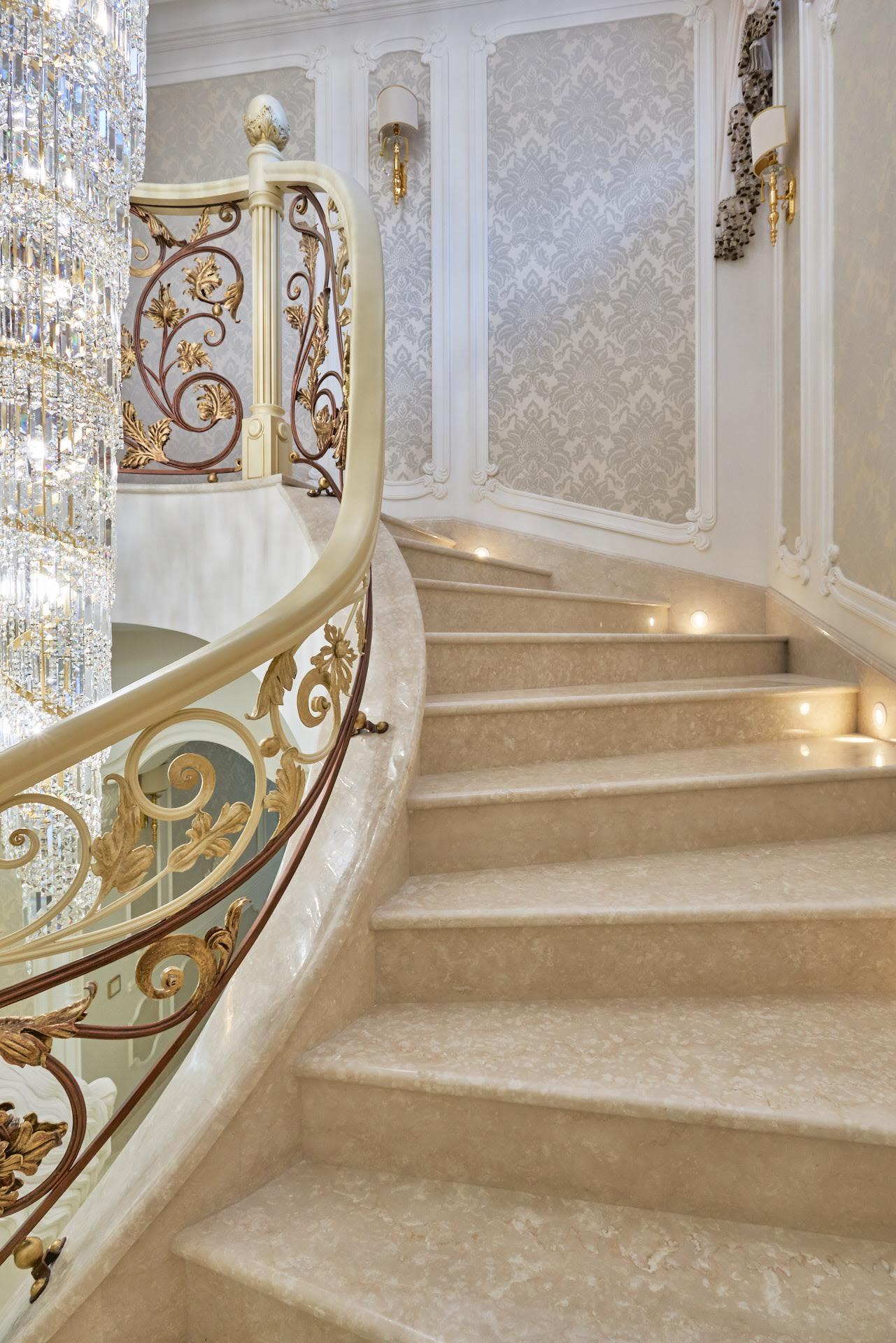 Staircase in a classic interior