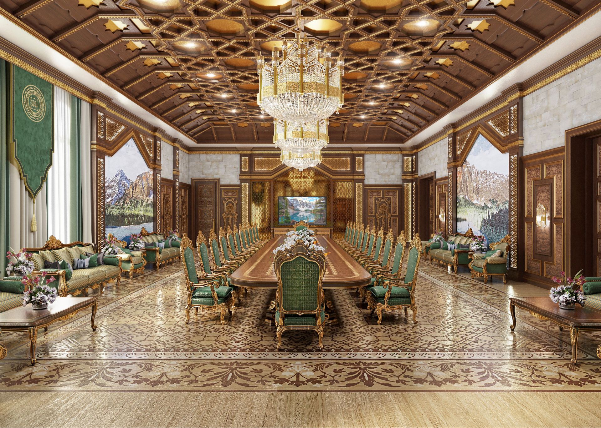 Luxury dining hall