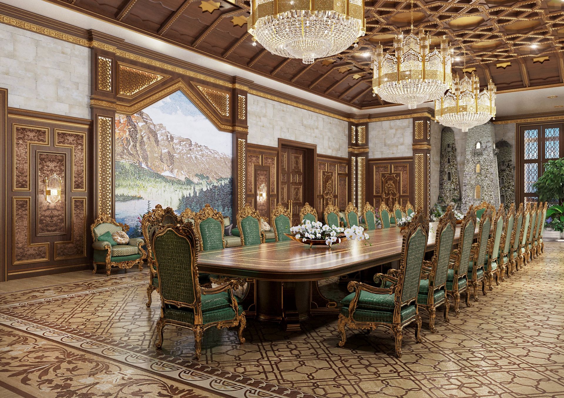 Luxury dining hall