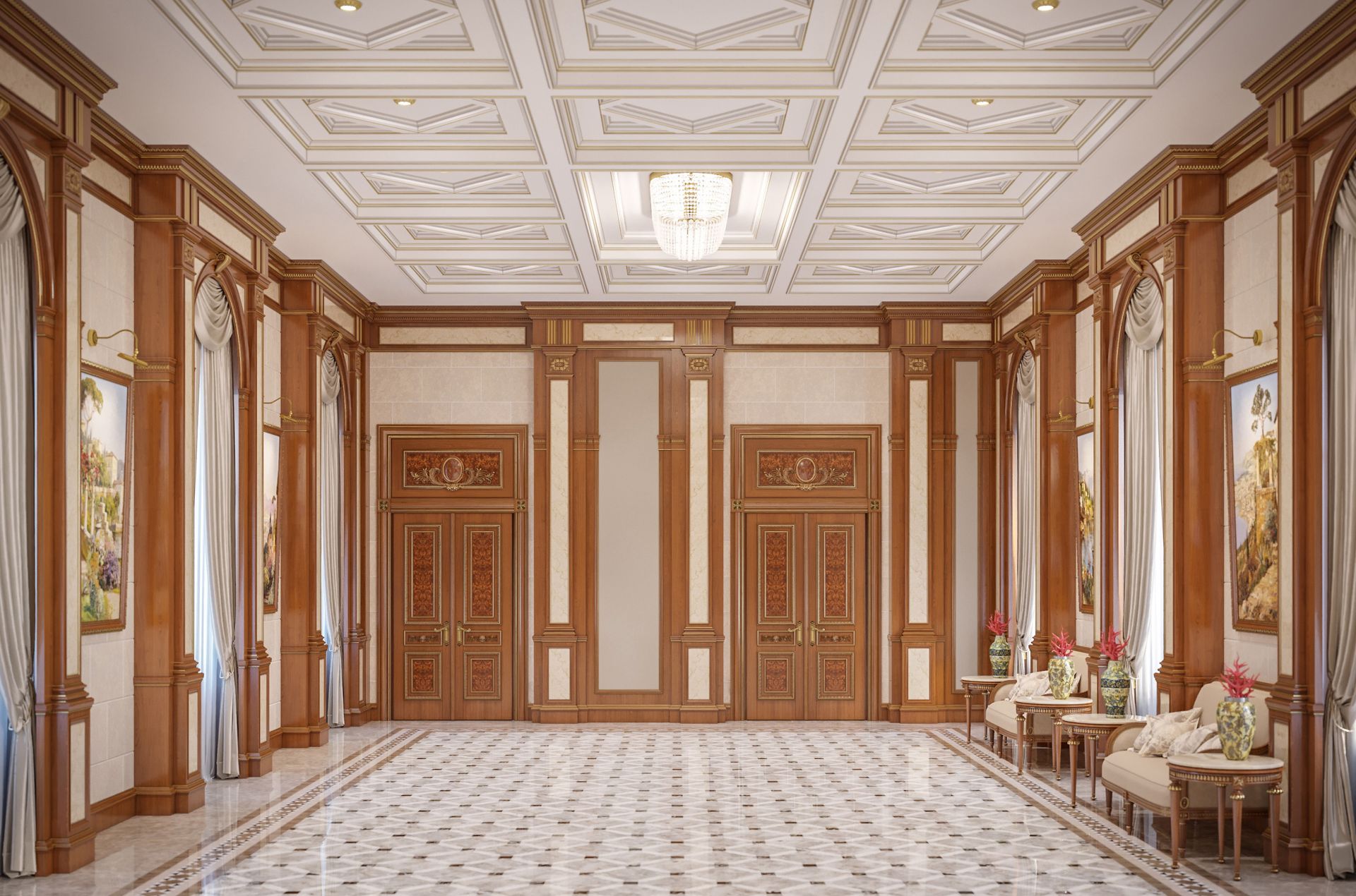 Classic lobby interior