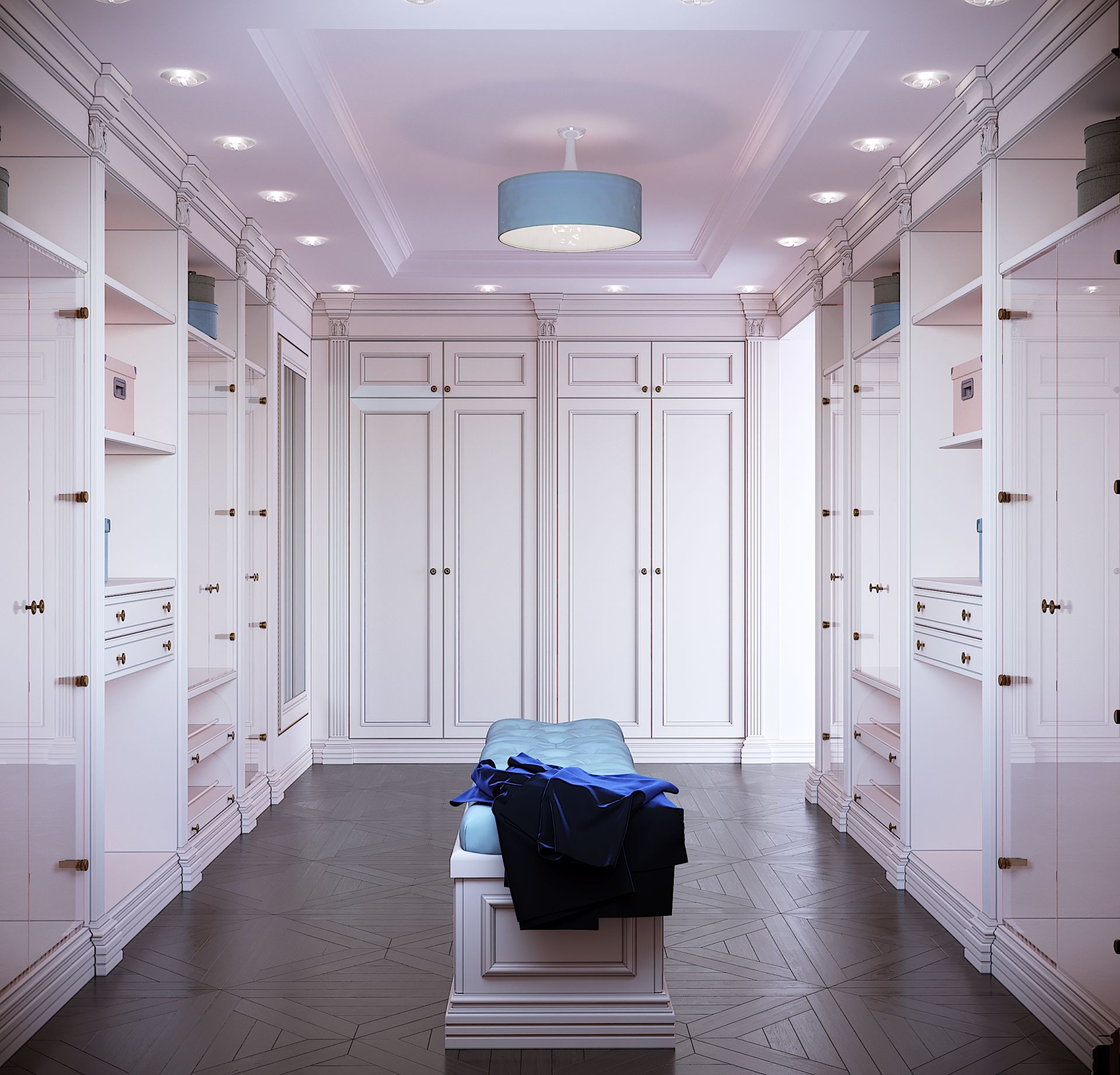 Neoclassical-style dressing room