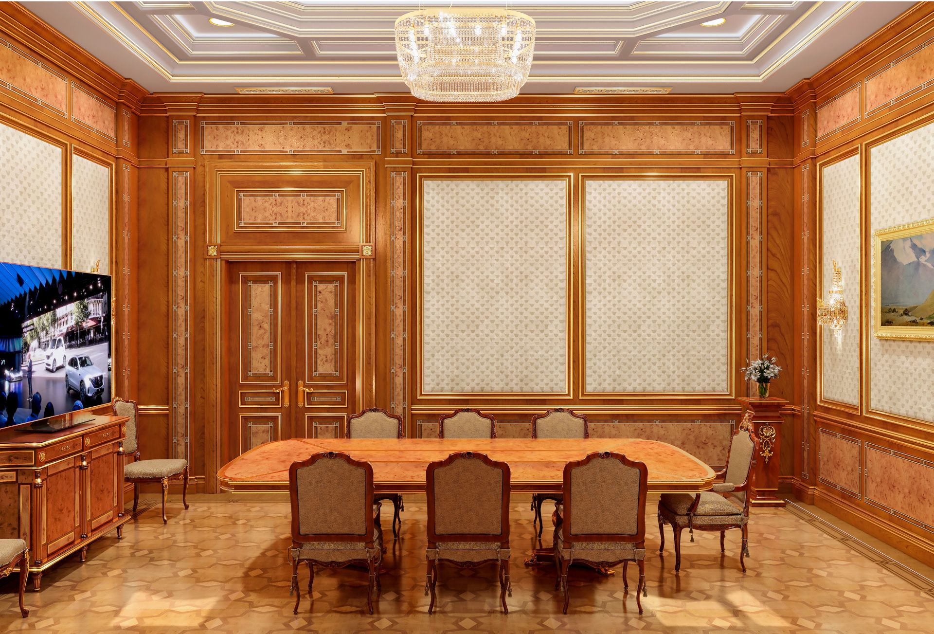 Дизайн интерьера переговорной комнаты