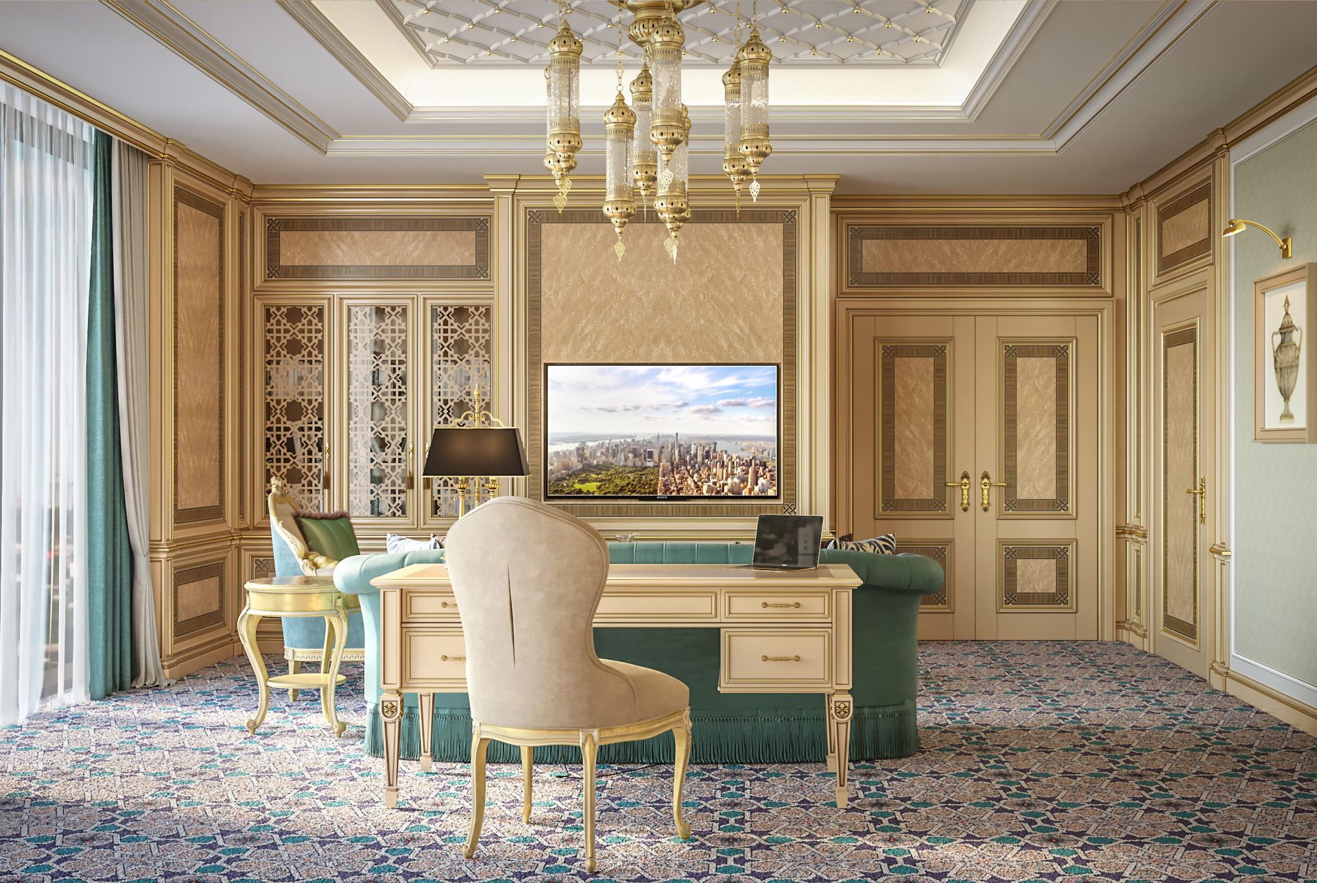 Presidential suite in Arabian style, Hilton