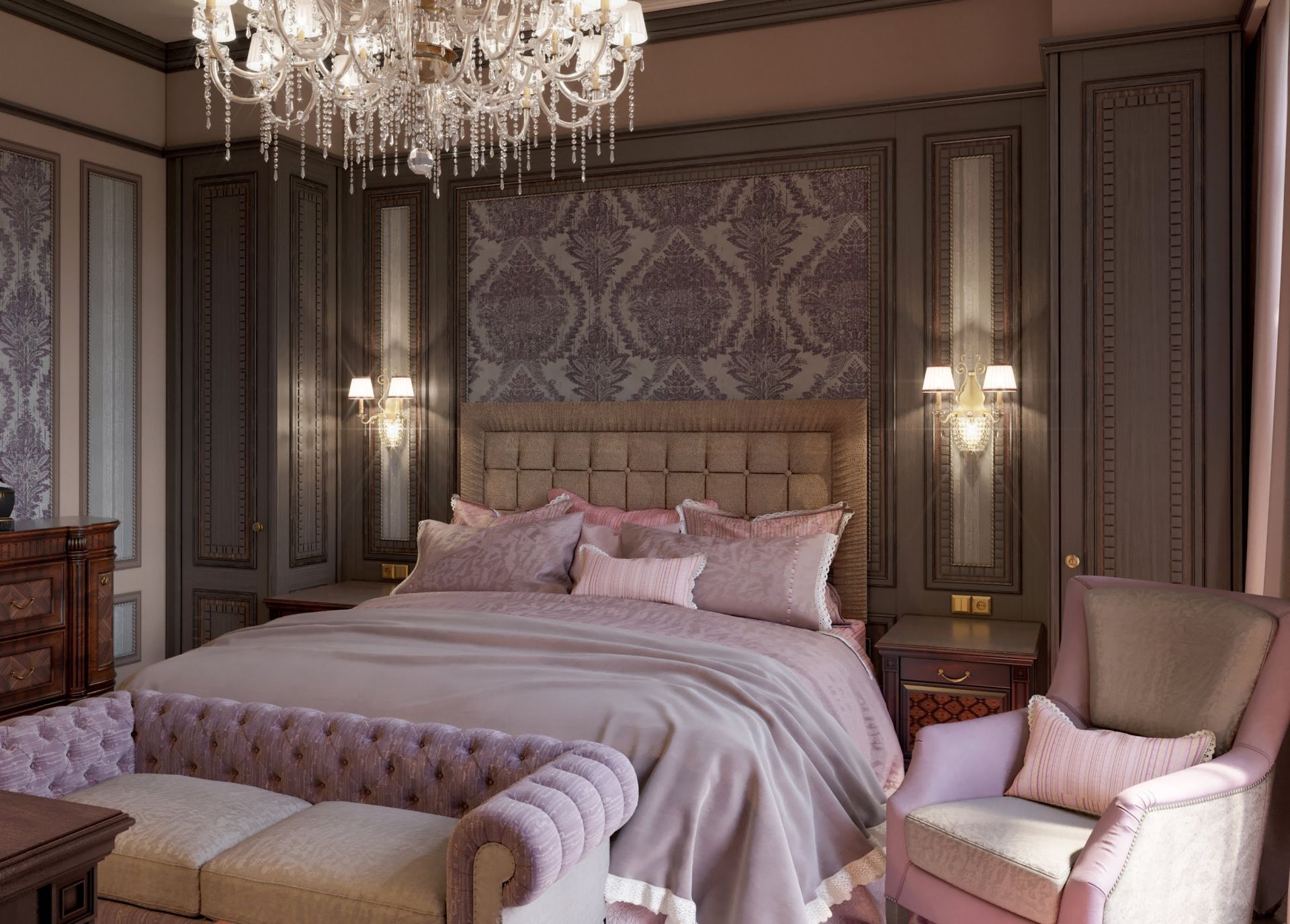 Design, Classic bedroom interior