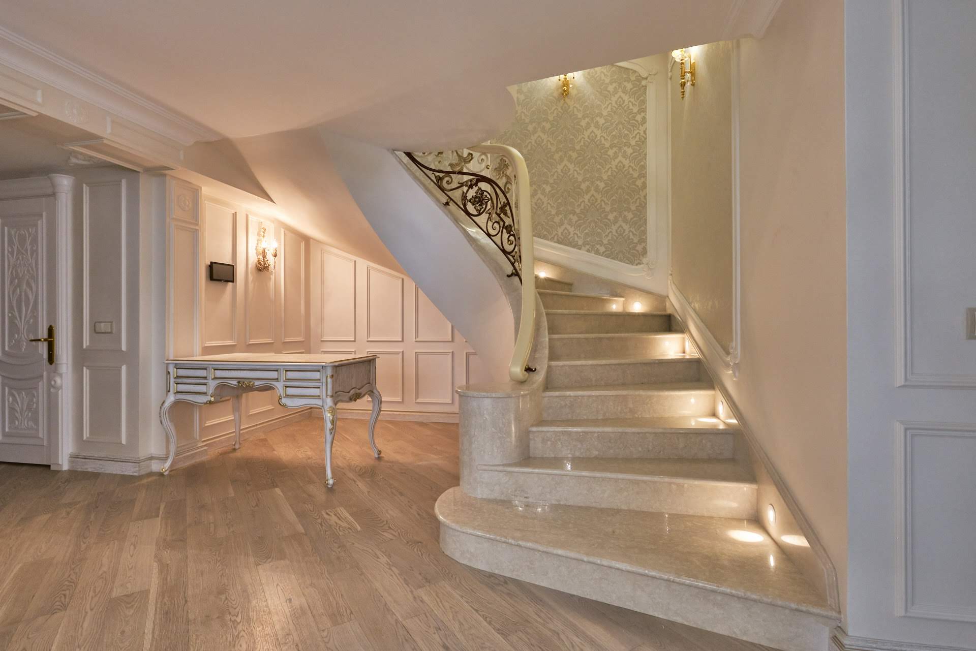 Stone, Staircase in a classic interior