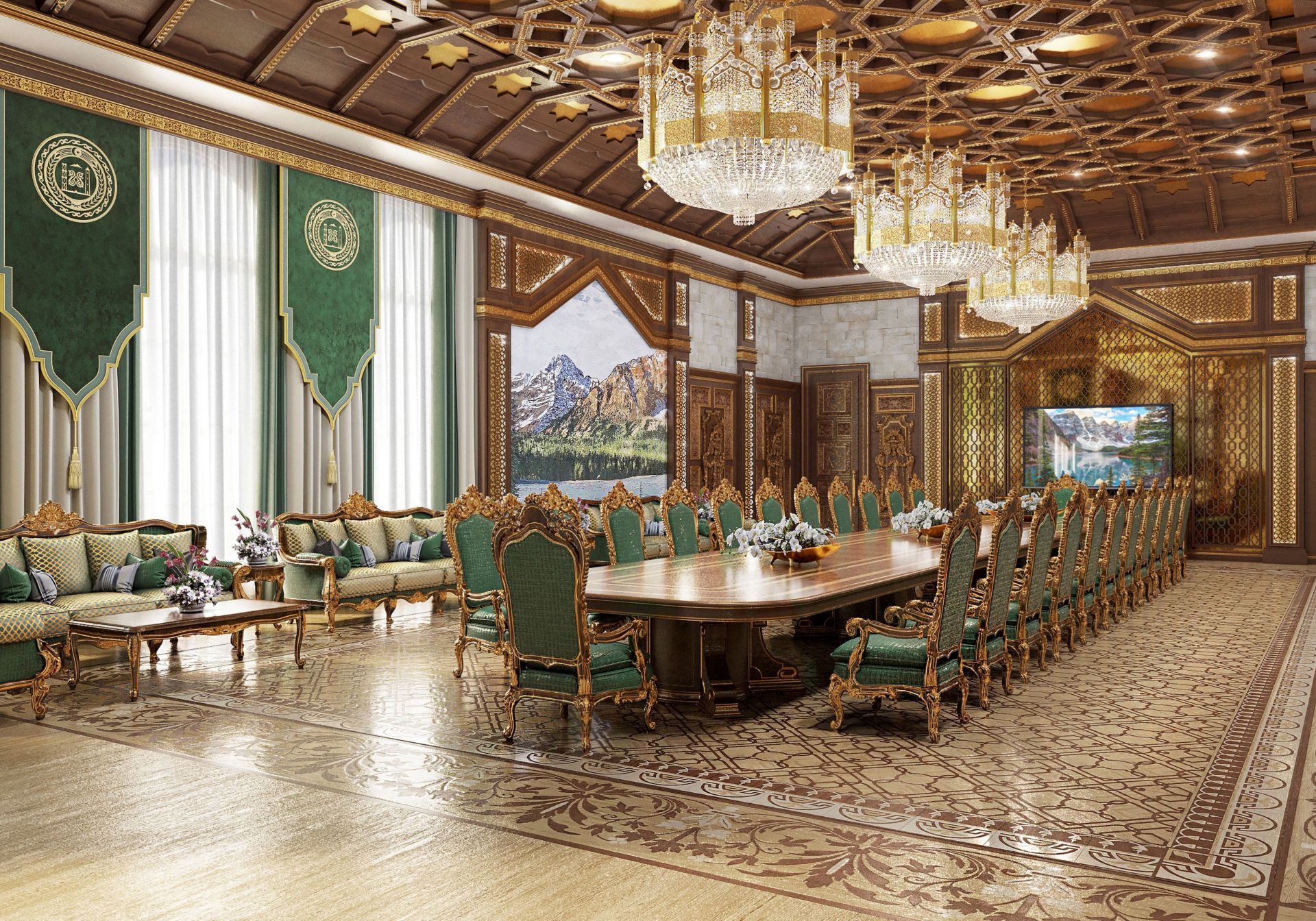 Wood, Luxury dining hall, Residency