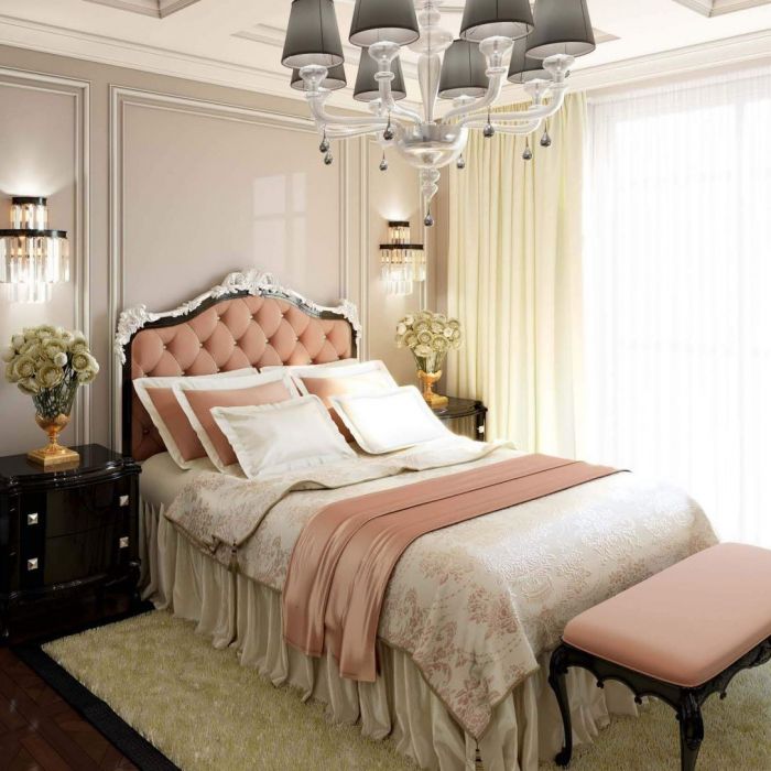 Neoclassical style bedroom design