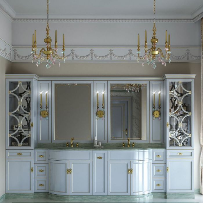 Neoclassical style bathroom